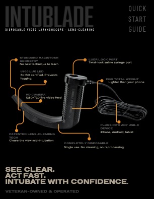 IntuBlade Quick Start Guide cover preview